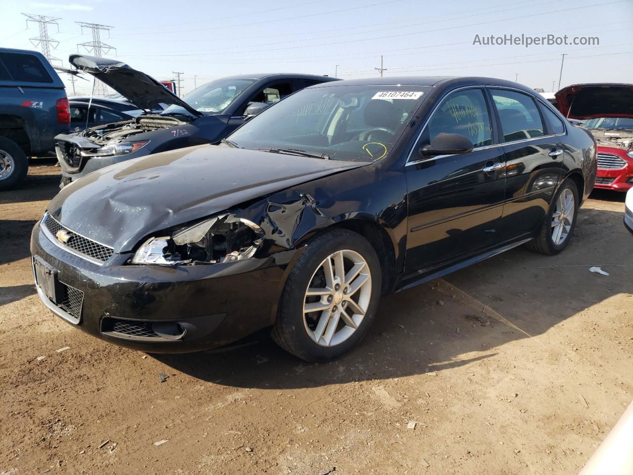 2014 Chevrolet Impala Limited Ltz Black vin: 2G1WC5E32E1102809