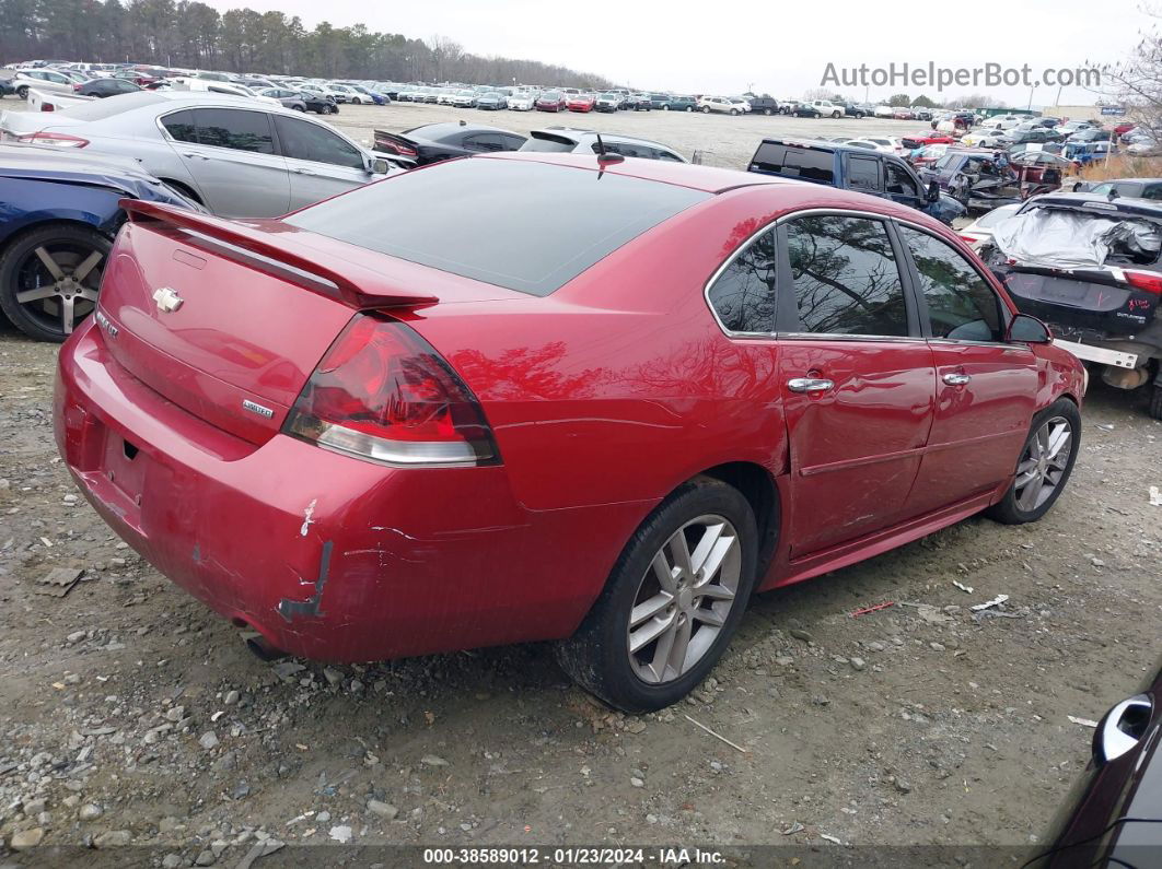 2014 Chevrolet Impala Limited Ltz Red vin: 2G1WC5E33E1100468