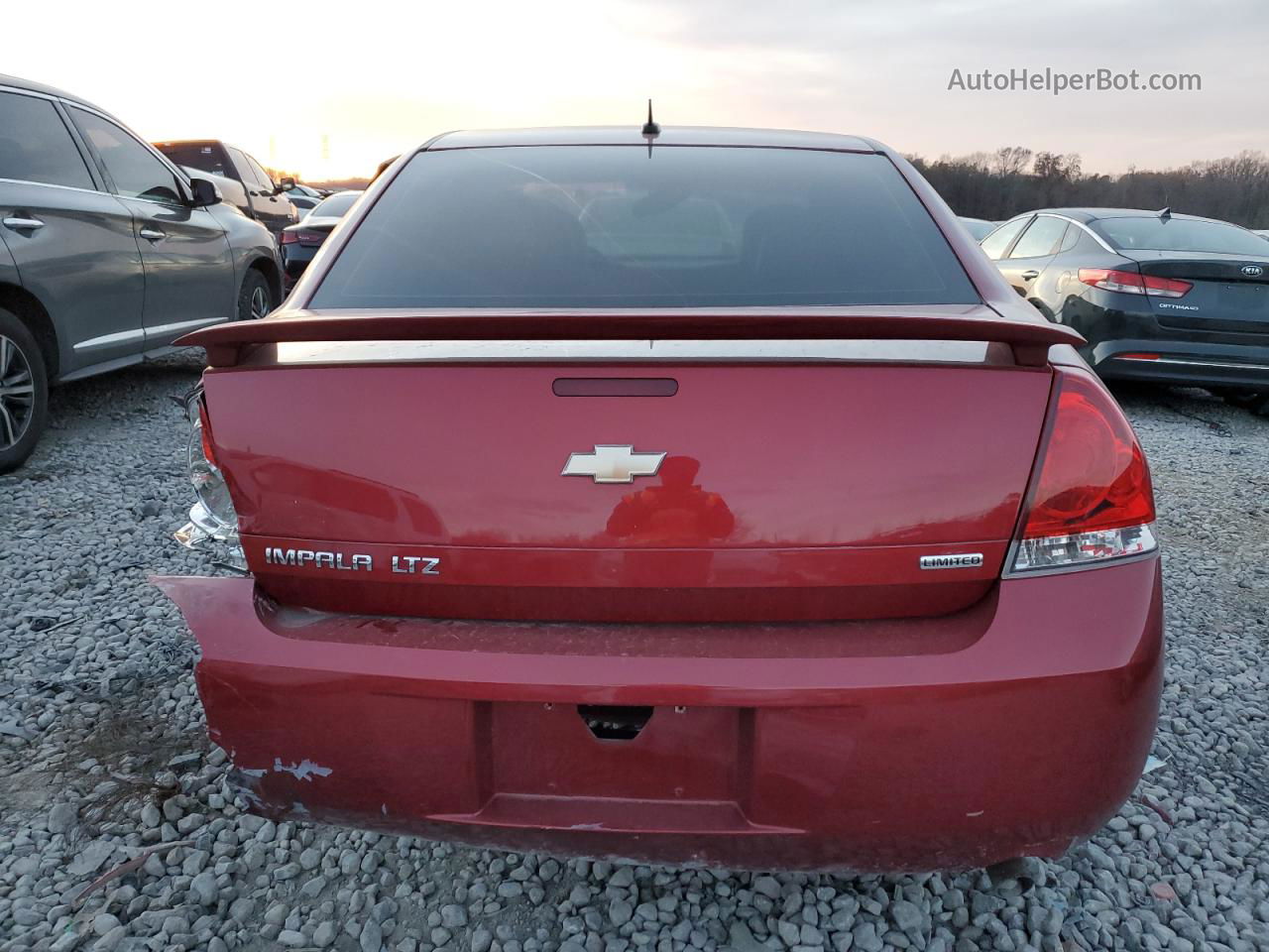 2014 Chevrolet Impala Limited Ltz Red vin: 2G1WC5E35E1171686