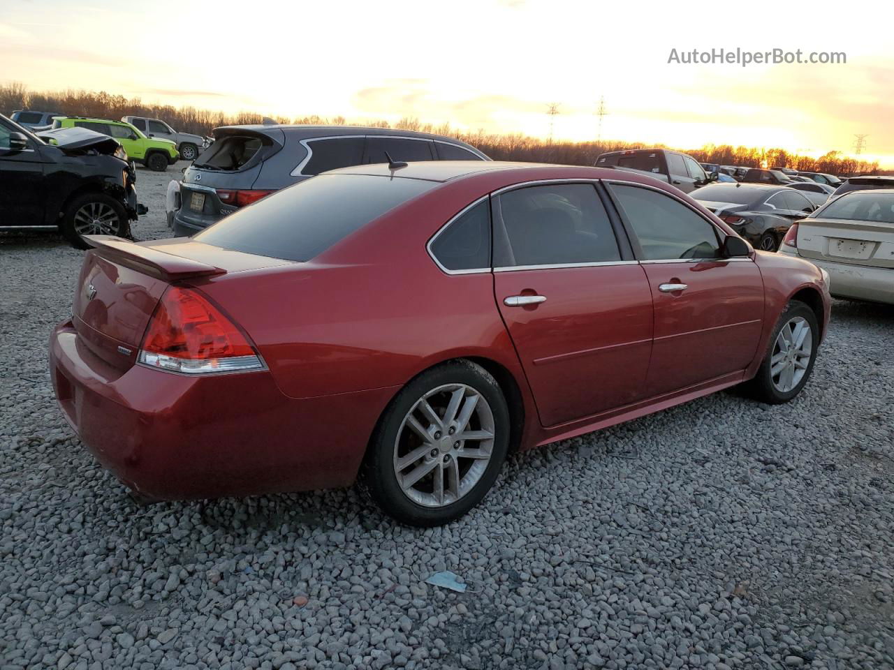 2014 Chevrolet Impala Limited Ltz Red vin: 2G1WC5E35E1171686