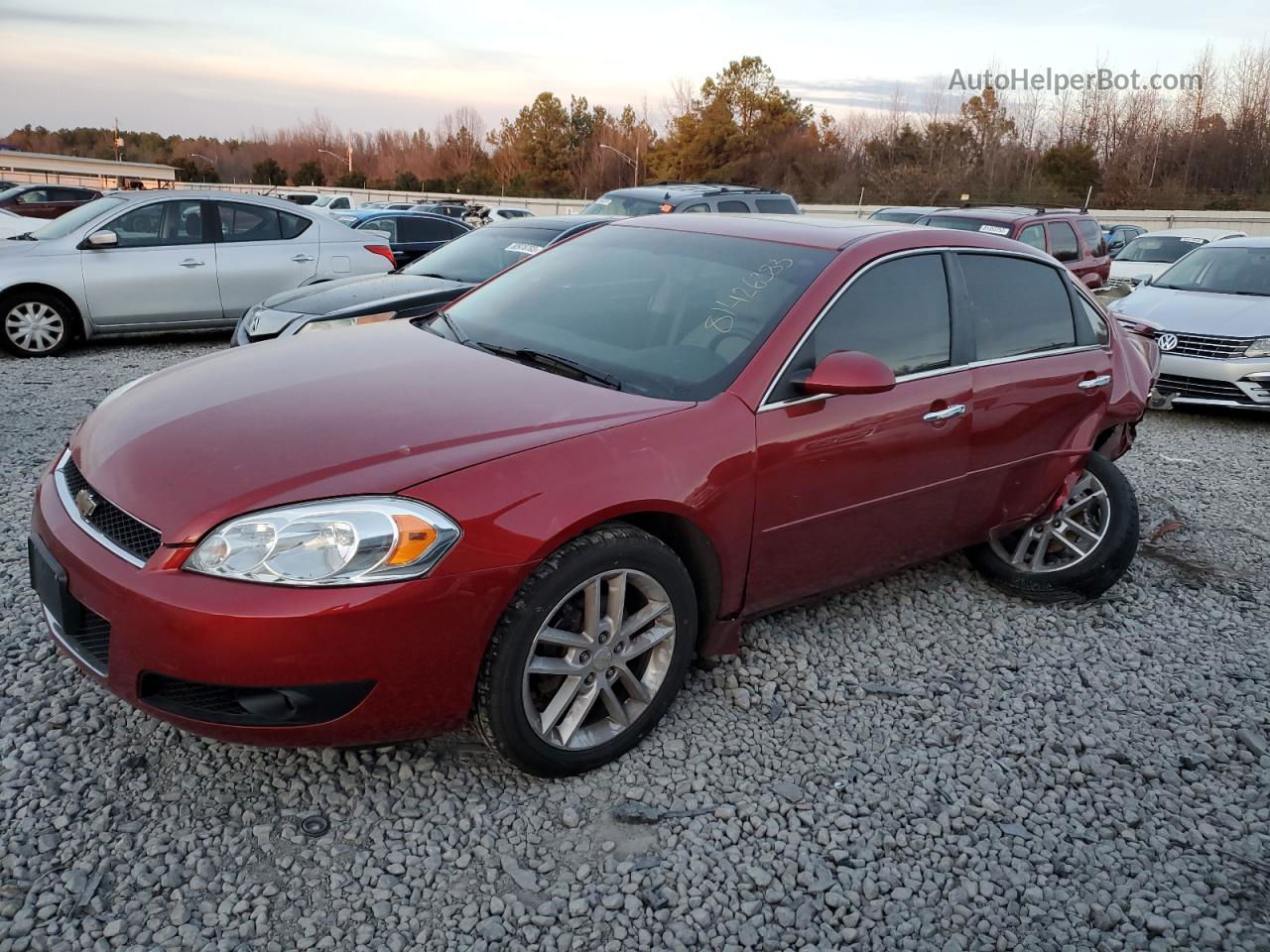 2014 Chevrolet Impala Limited Ltz Red vin: 2G1WC5E35E1171686