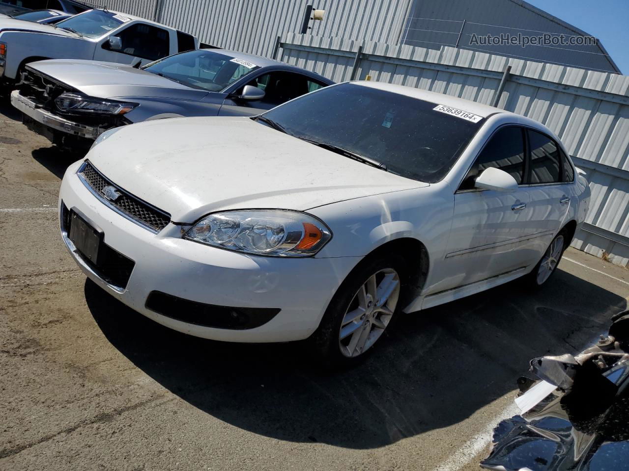 2014 Chevrolet Impala Limited Ltz White vin: 2G1WC5E36E1140933