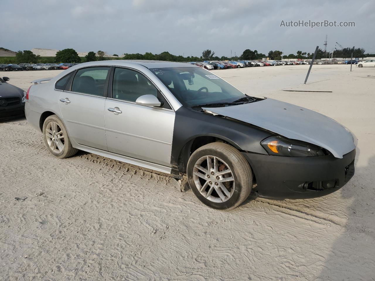 2014 Chevrolet Impala Limited Ltz Silver vin: 2G1WC5E37E1142836