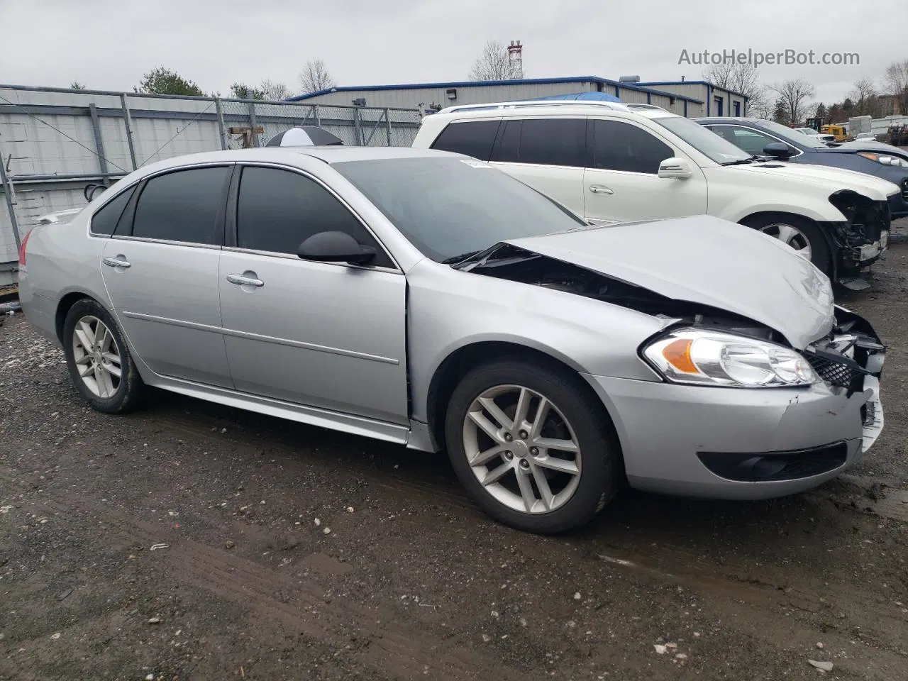 2014 Chevrolet Impala Limited Ltz Silver vin: 2G1WC5E38E1167227