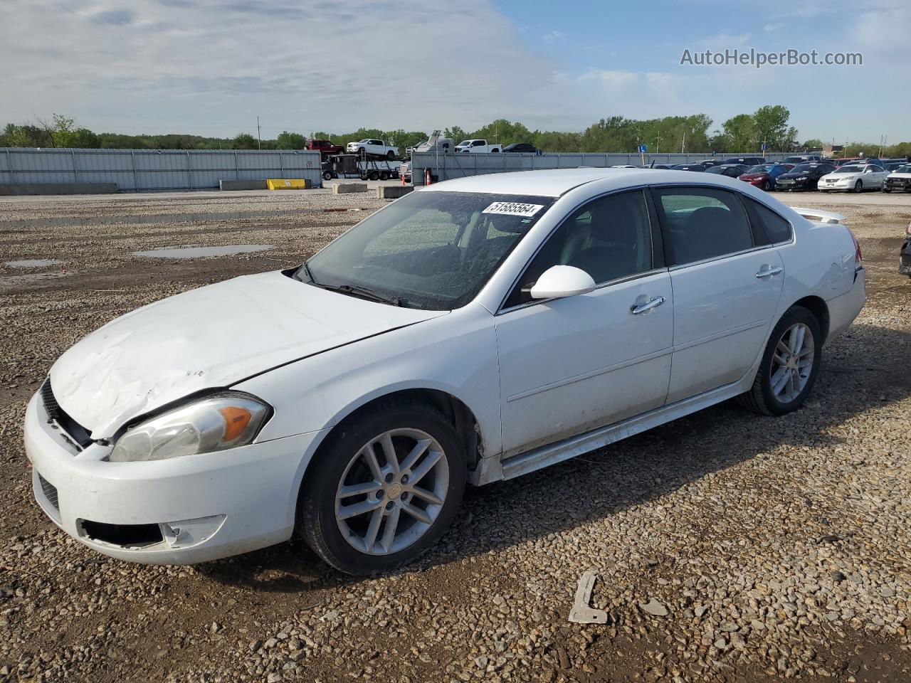 2016 Chevrolet Impala Limited Ltz White vin: 2G1WC5E39G1170110