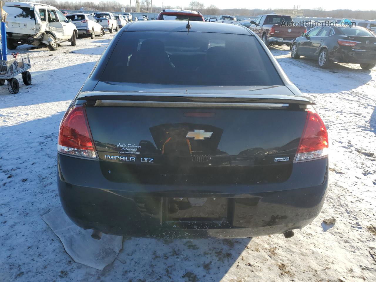 2014 Chevrolet Impala Limited Ltz Black vin: 2G1WC5E3XE1121107