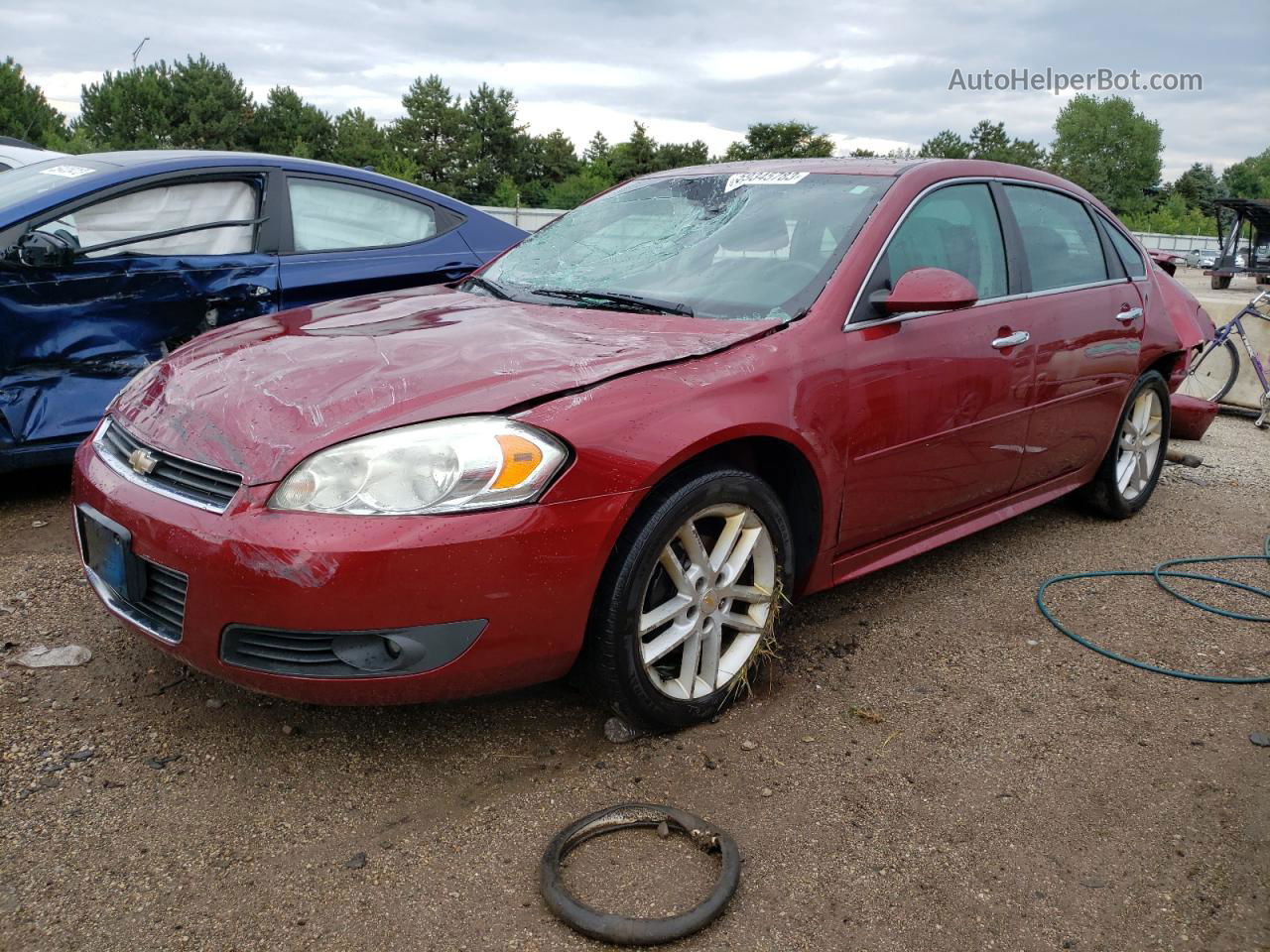 2011 Chevrolet Impala Ltz Red vin: 2G1WC5EM0B1200080