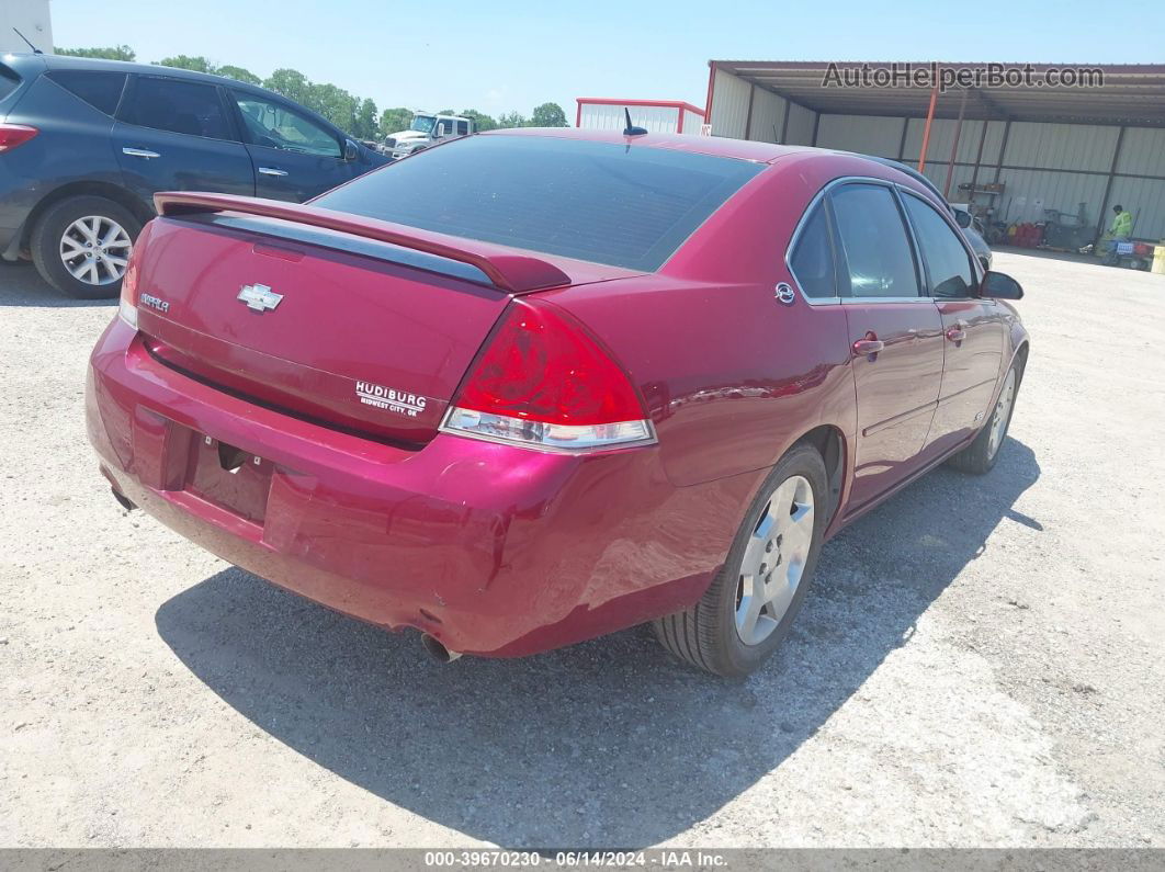 2006 Chevrolet Impala Ss Red vin: 2G1WD58C969226295