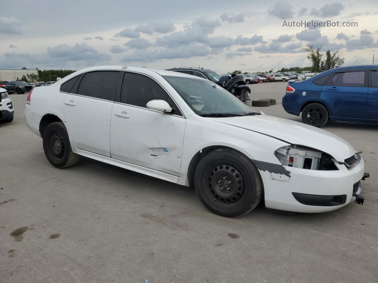 2014 Chevrolet Impala Limited Police White vin: 2G1WD5E32E1175837