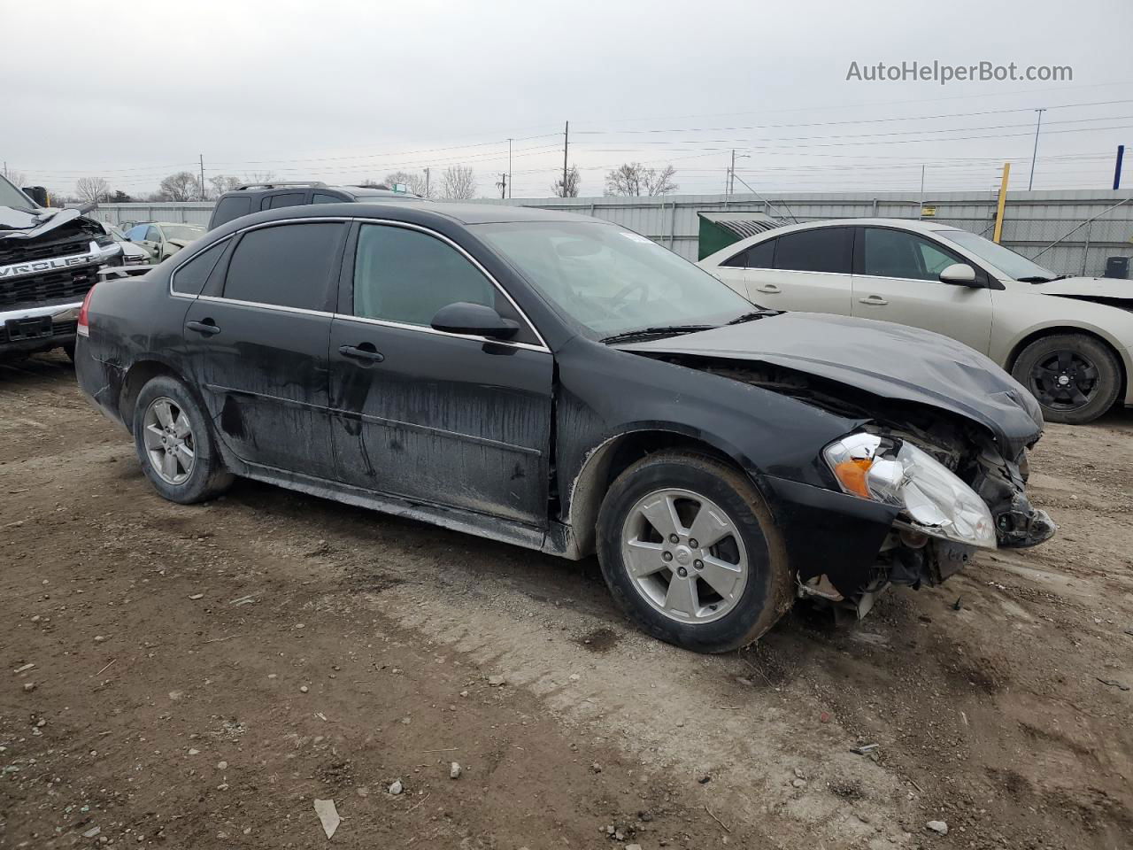 2011 Chevrolet Impala Ls Black vin: 2G1WF5EK1B1130238