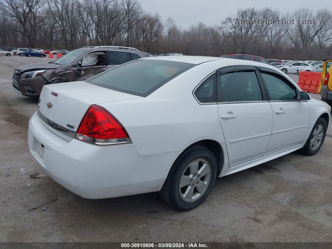 2011 Chevrolet Impala Ls White vin: 2G1WF5EK1B1139098