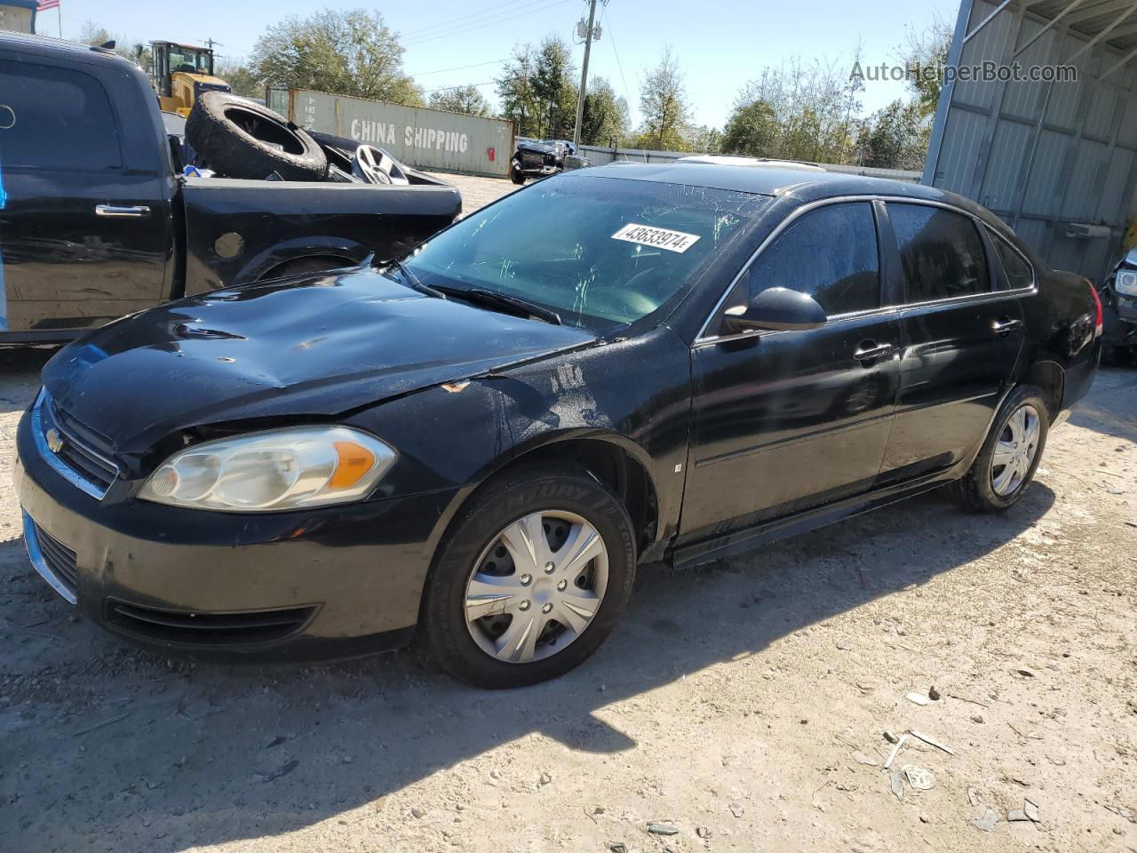 2011 Chevrolet Impala Ls Black vin: 2G1WF5EK1B1149727