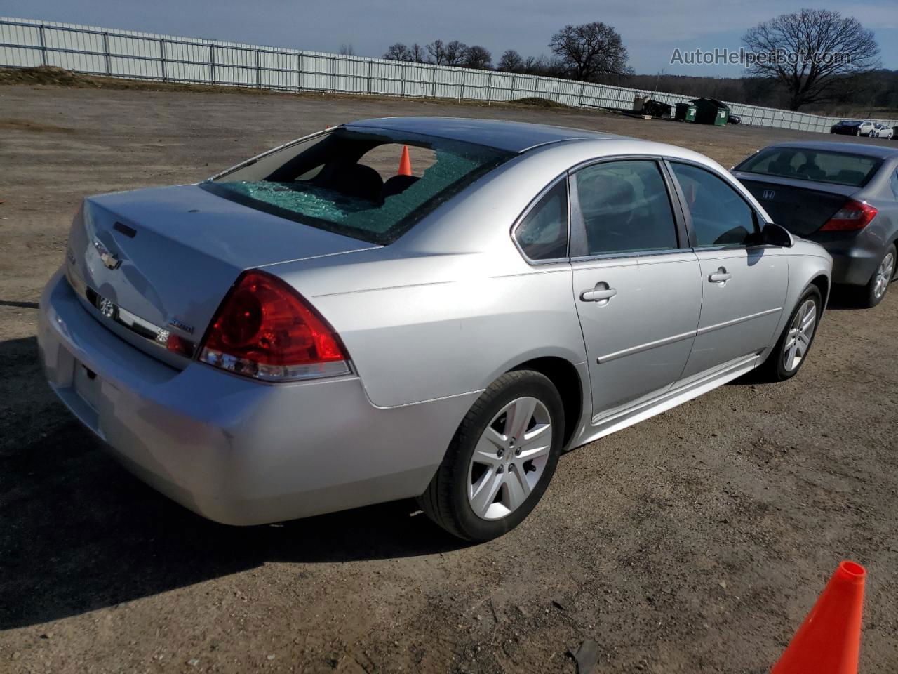 2011 Chevrolet Impala Ls Silver vin: 2G1WF5EK1B1272895