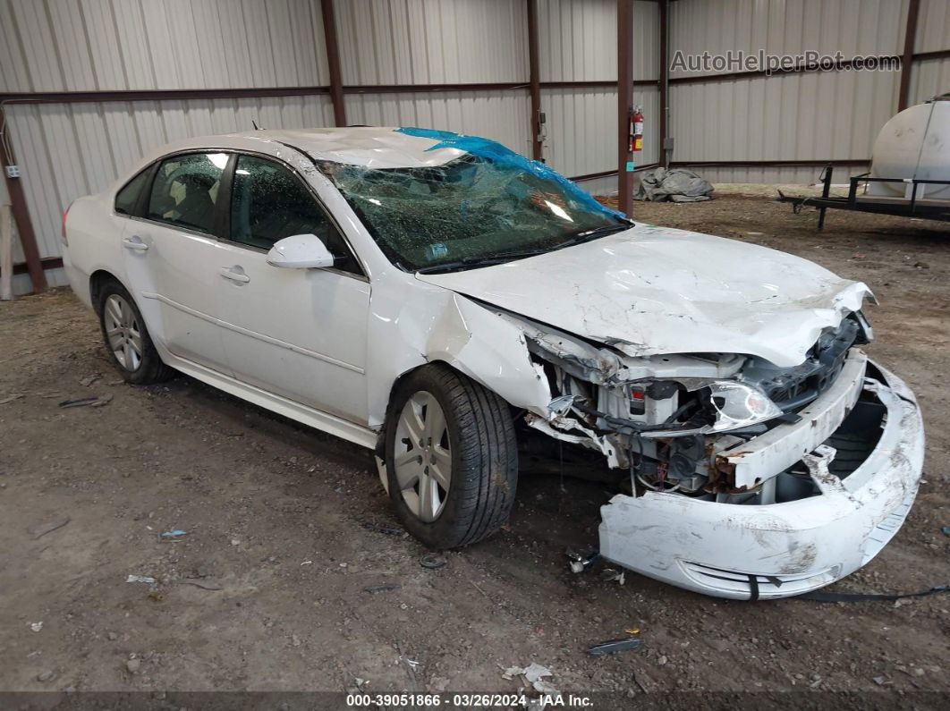 2011 Chevrolet Impala Ls White vin: 2G1WF5EK1B1285677