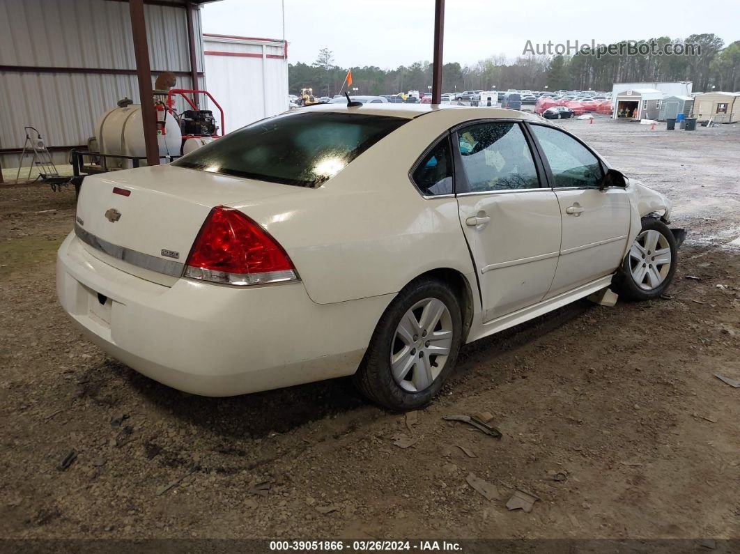 2011 Chevrolet Impala Ls White vin: 2G1WF5EK1B1285677