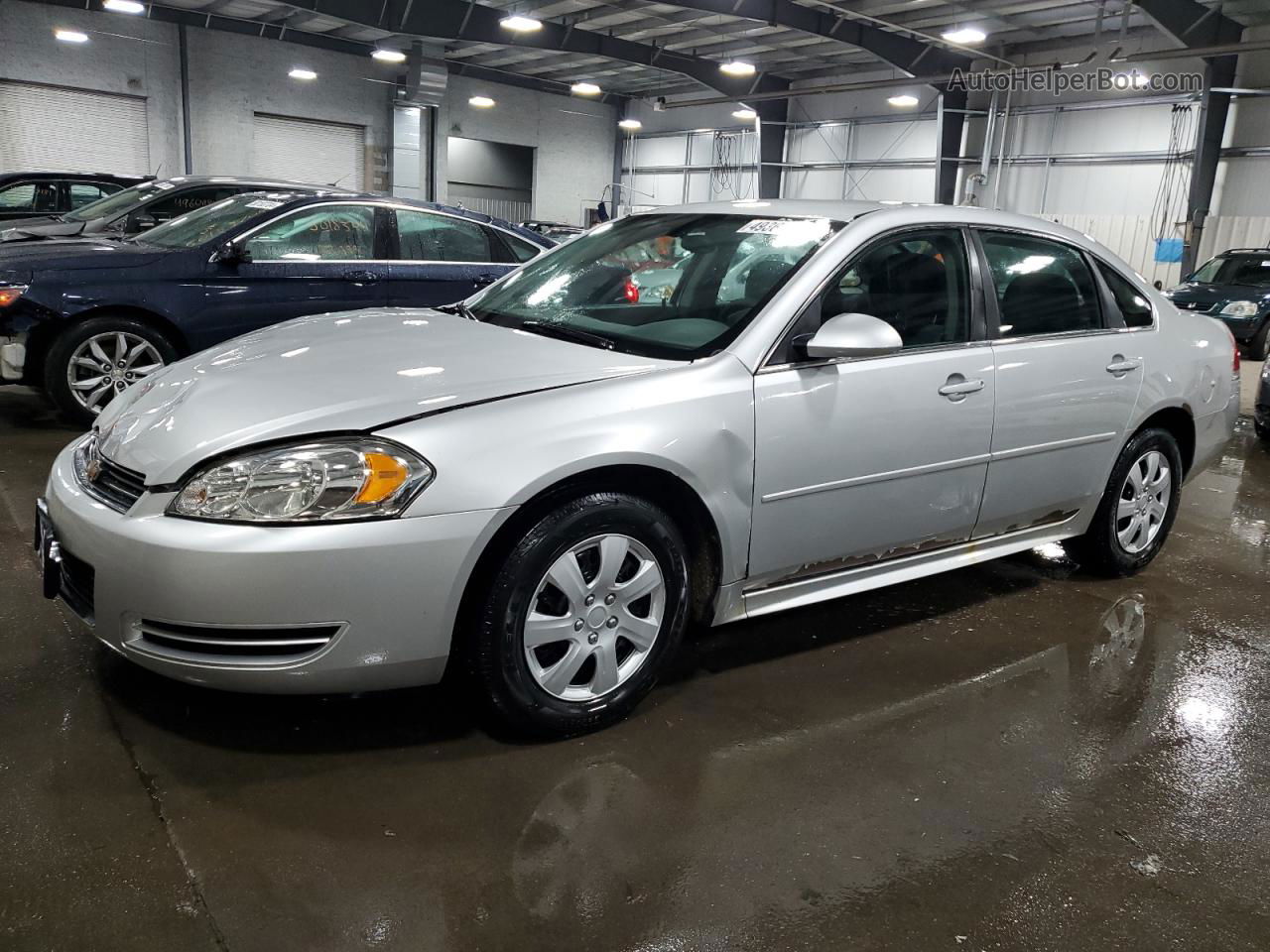 2011 Chevrolet Impala Ls Silver vin: 2G1WF5EK1B1312957