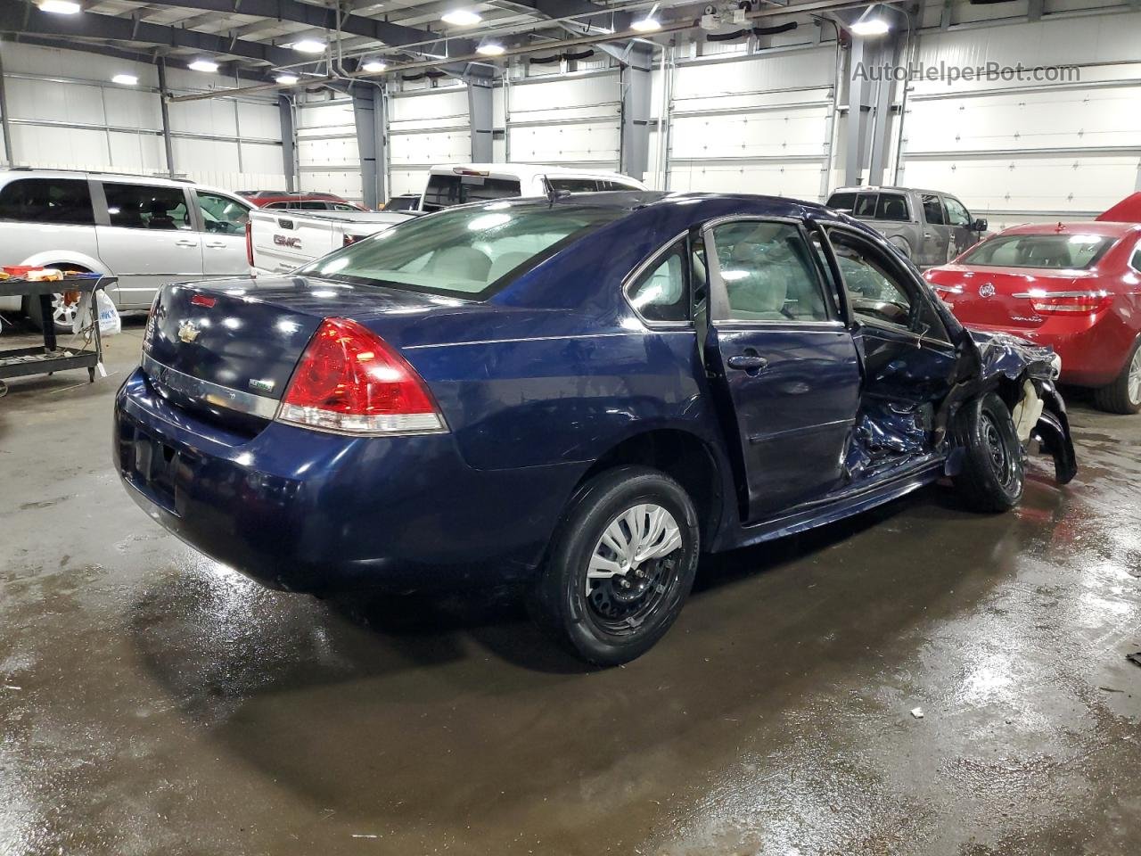 2011 Chevrolet Impala Ls Синий vin: 2G1WF5EK3B1268282