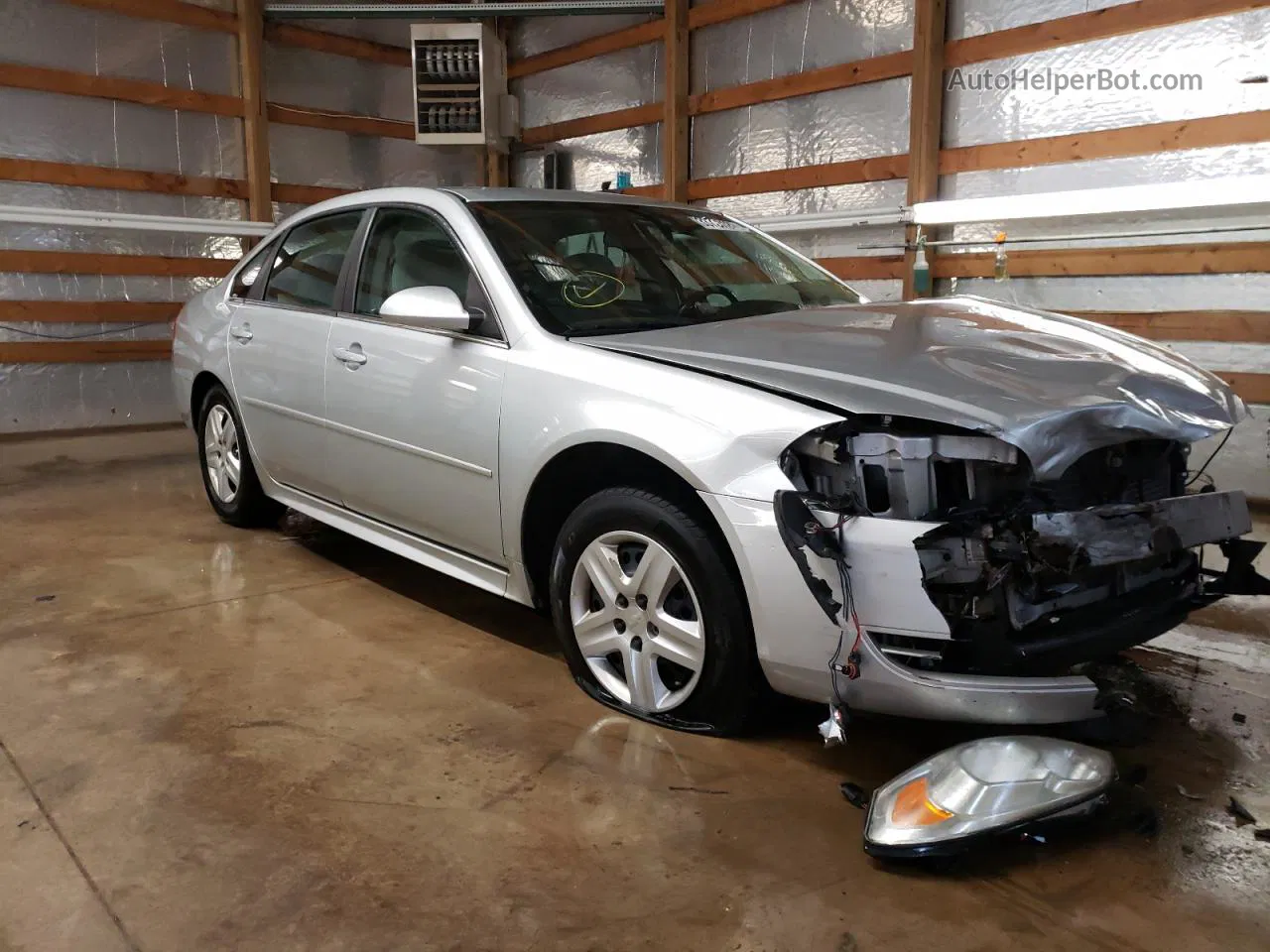 2011 Chevrolet Impala Ls Gray vin: 2G1WF5EK3B1297104