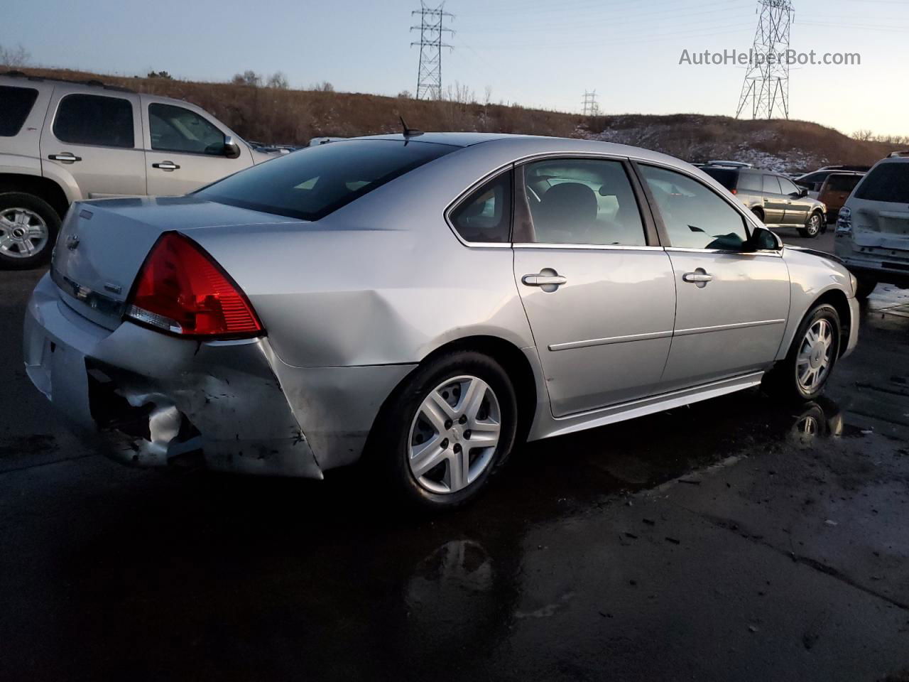 2011 Chevrolet Impala Ls Silver vin: 2G1WF5EK3B1333843