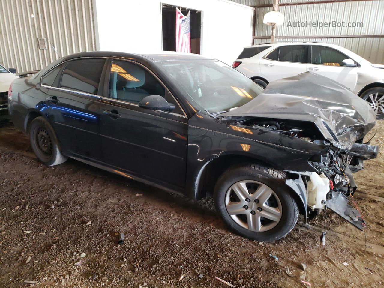 2011 Chevrolet Impala Ls Black vin: 2G1WF5EK4B1260790