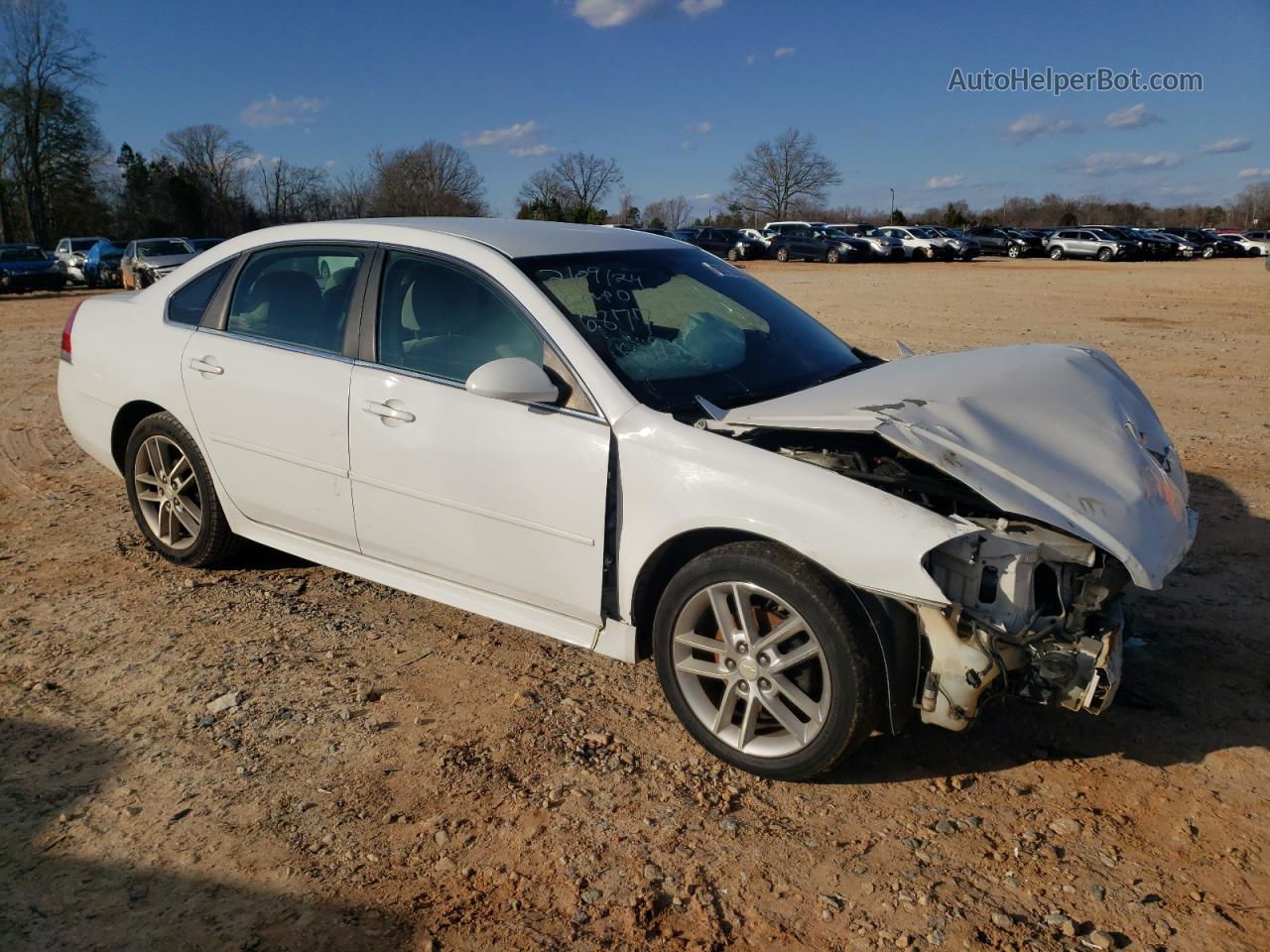 2011 Chevrolet Impala Ls White vin: 2G1WF5EK5B1146877