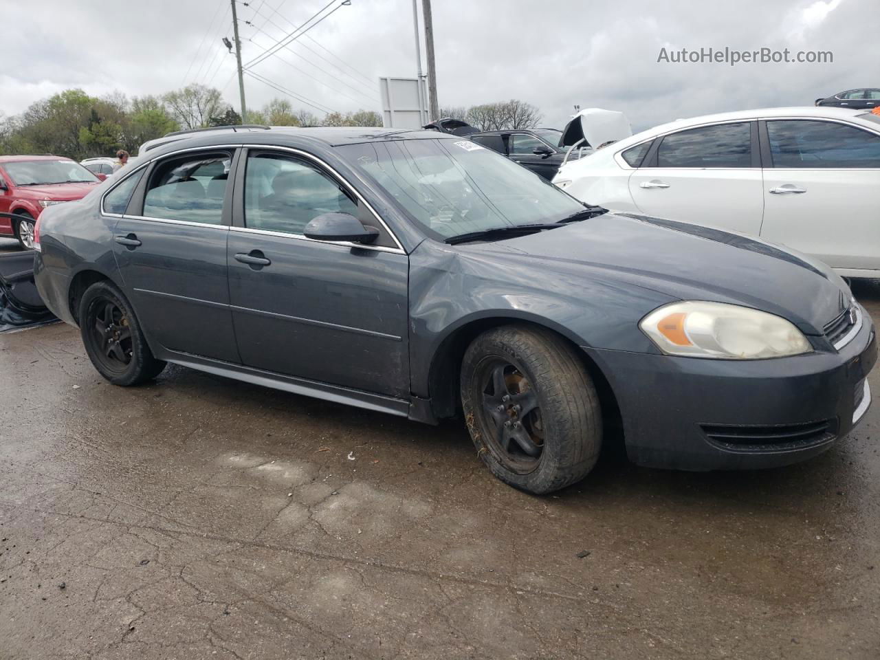 2011 Chevrolet Impala Ls Charcoal vin: 2G1WF5EK5B1270101