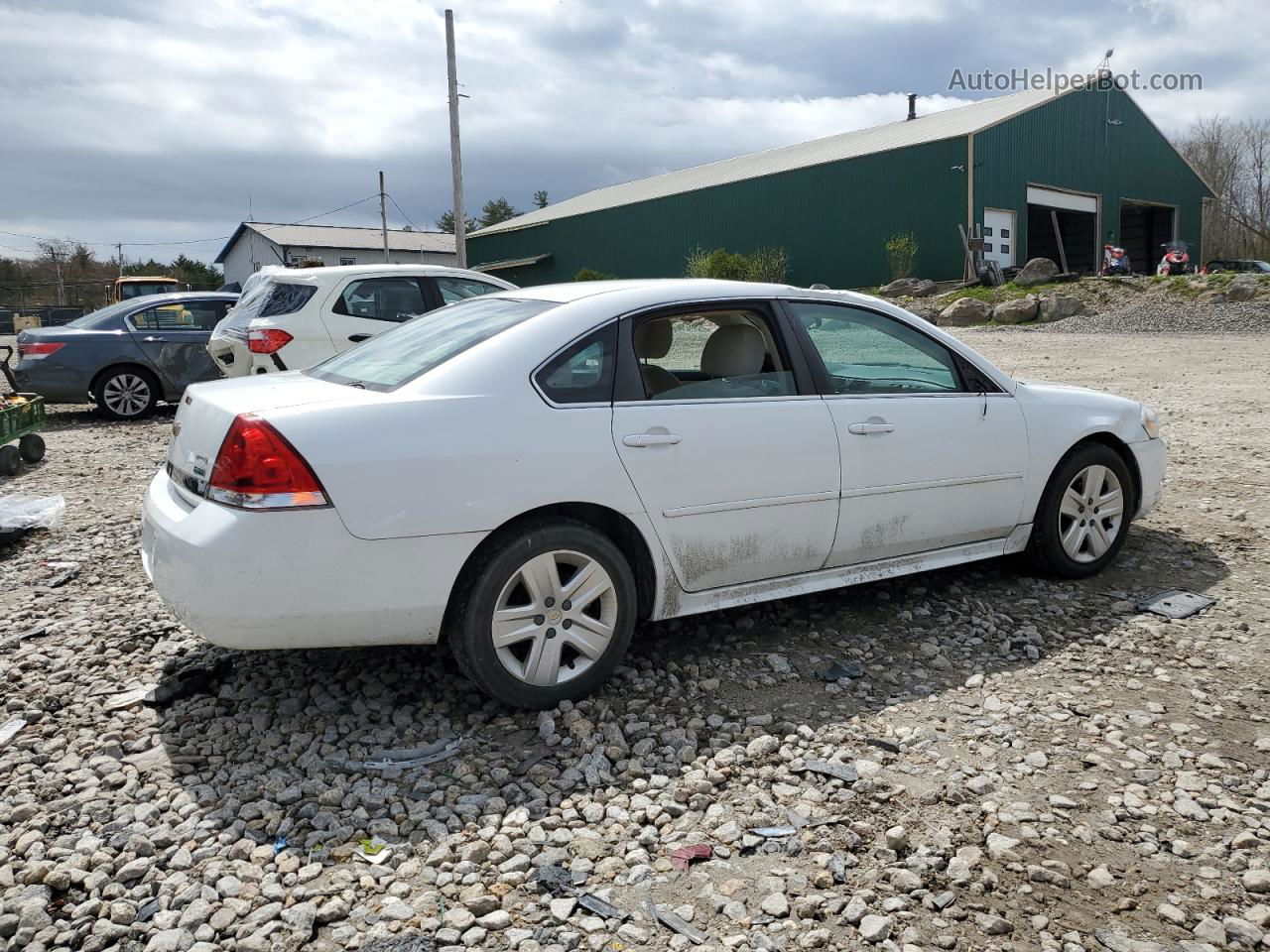 2011 Chevrolet Impala Ls White vin: 2G1WF5EK5B1289263