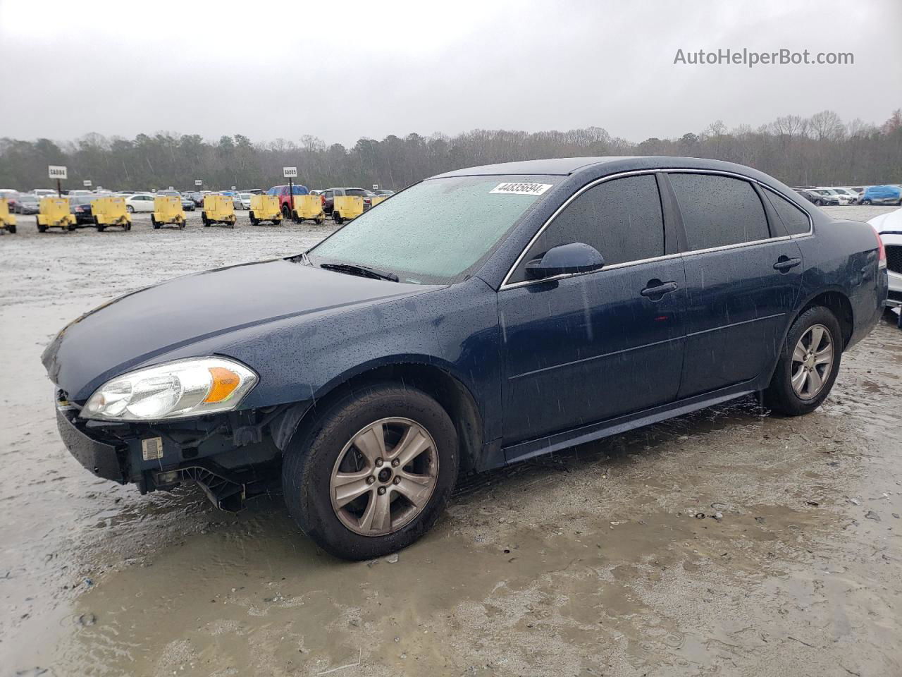 2011 Chevrolet Impala Ls Синий vin: 2G1WF5EK6B1111197