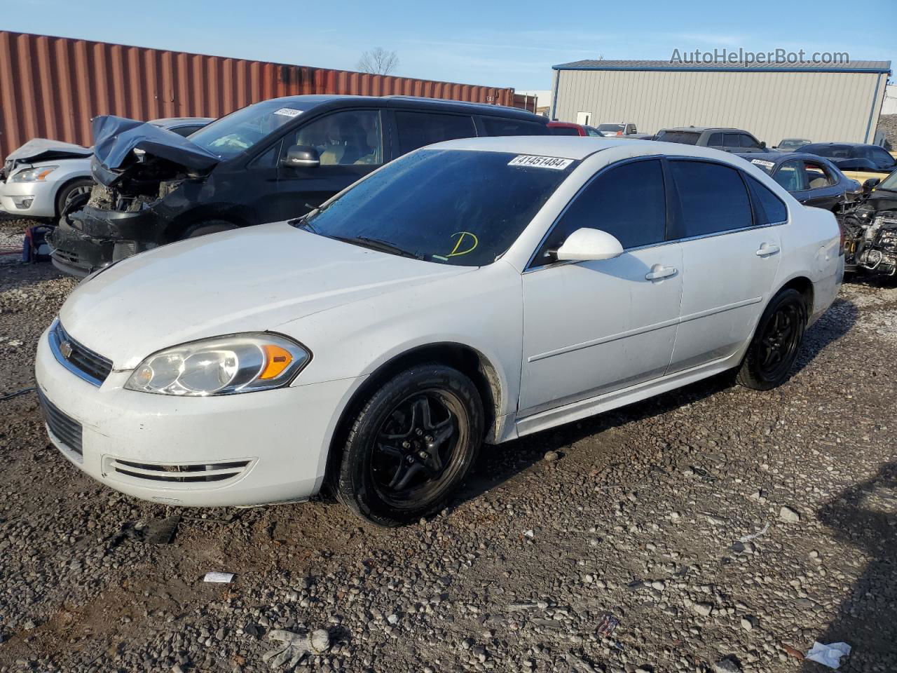 2011 Chevrolet Impala Ls White vin: 2G1WF5EK6B1311044