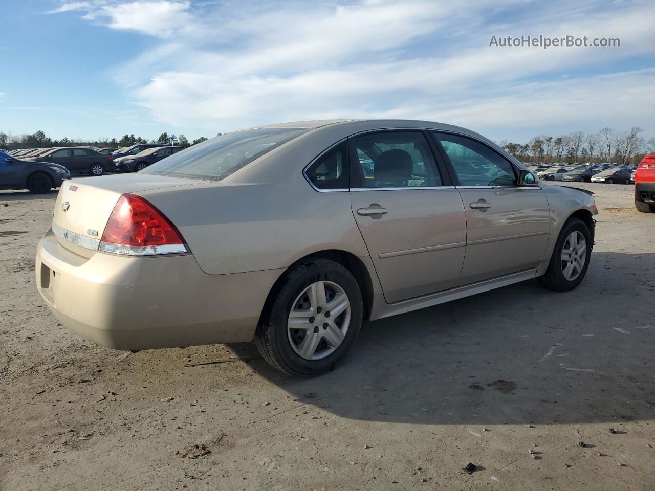 2011 Chevrolet Impala Ls Cream vin: 2G1WF5EK7B1248648