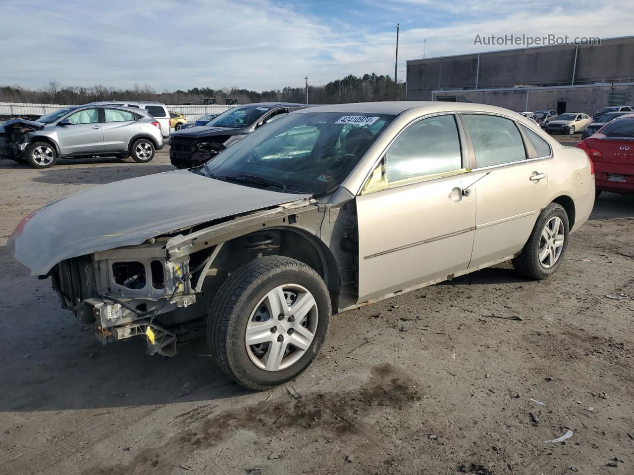 2011 Chevrolet Impala Ls Cream vin: 2G1WF5EK7B1248648