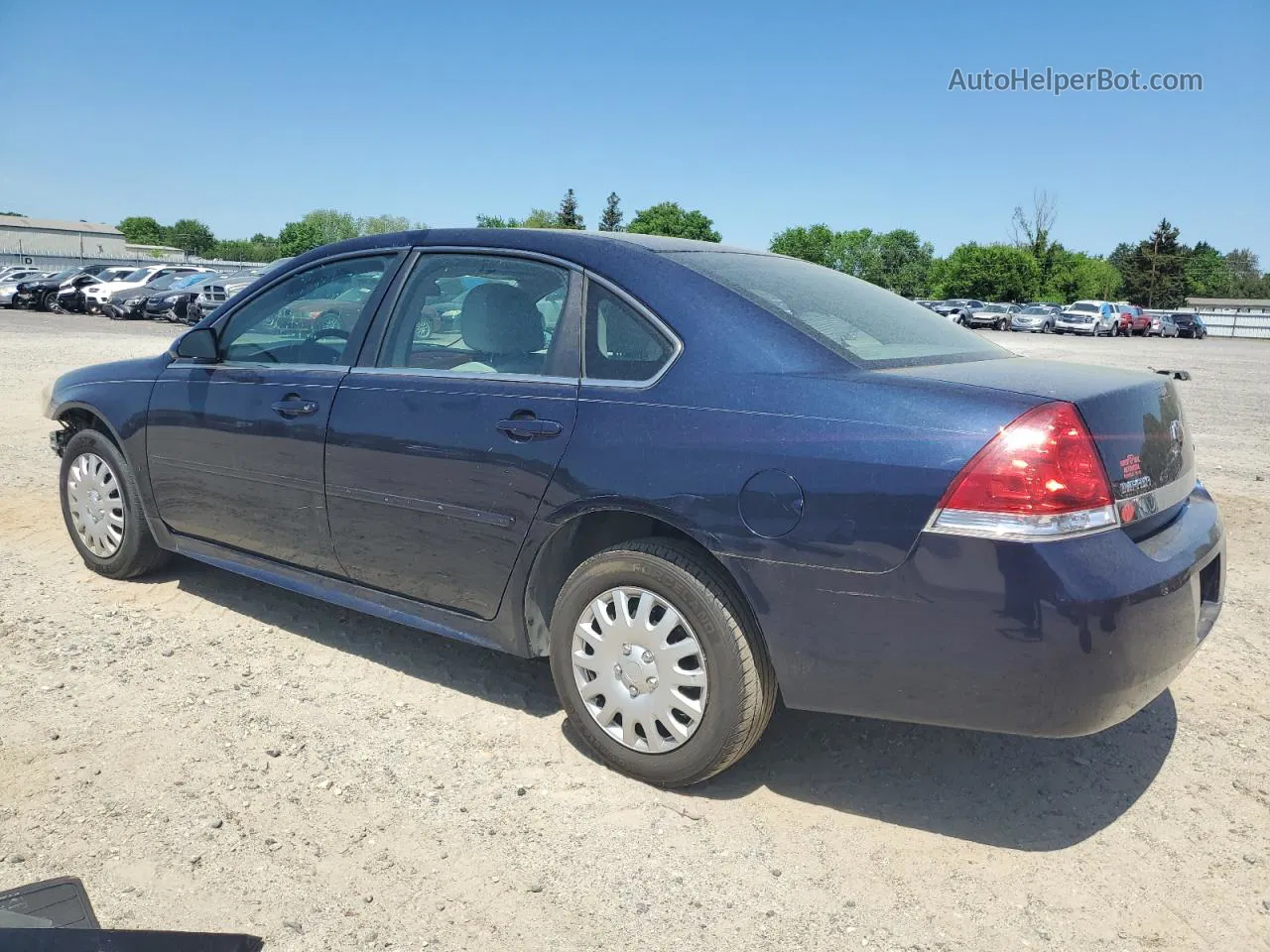 2011 Chevrolet Impala Ls Blue vin: 2G1WF5EKXB1183813