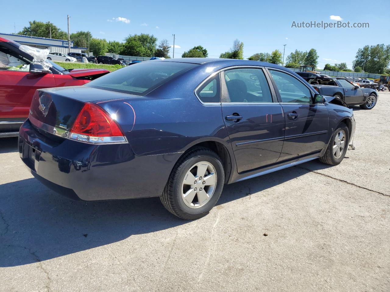 2011 Chevrolet Impala Lt Синий vin: 2G1WG5EK1B1127689