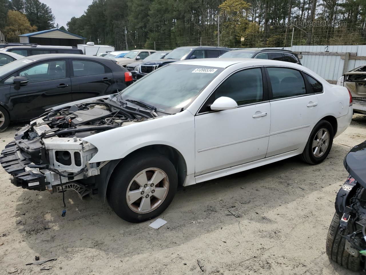 2011 Chevrolet Impala Lt White vin: 2G1WG5EK2B1113798