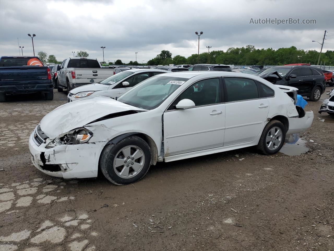 2011 Chevrolet Impala Lt White vin: 2G1WG5EK2B1166677