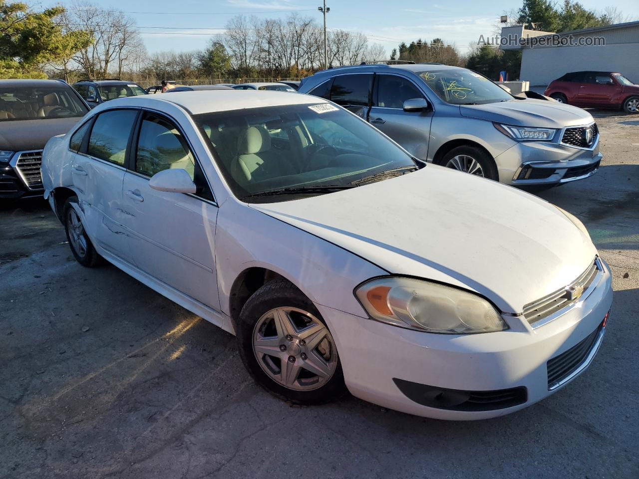 2011 Chevrolet Impala Lt White vin: 2G1WG5EK3B1112983