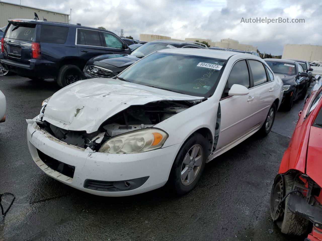 2011 Chevrolet Impala Lt White vin: 2G1WG5EK3B1195962