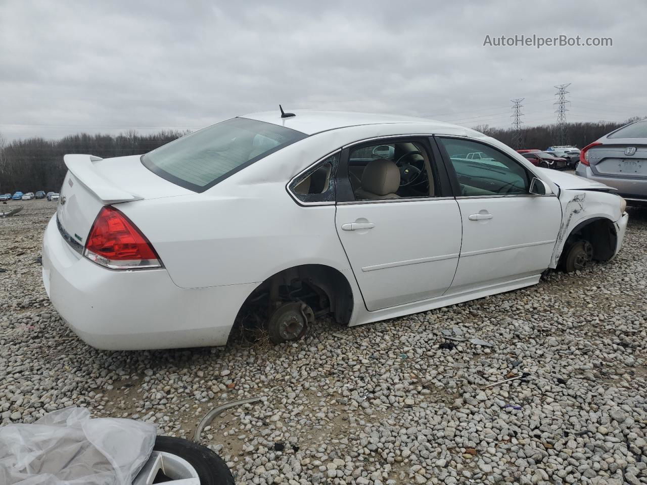 2011 Chevrolet Impala Lt White vin: 2G1WG5EK4B1109803