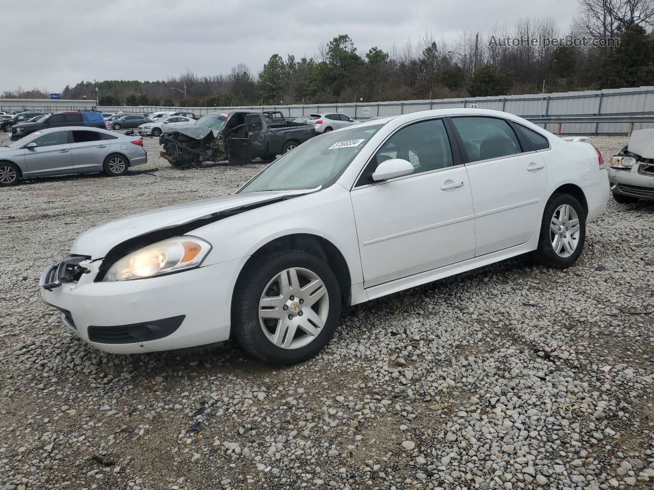 2011 Chevrolet Impala Lt White vin: 2G1WG5EK4B1109803