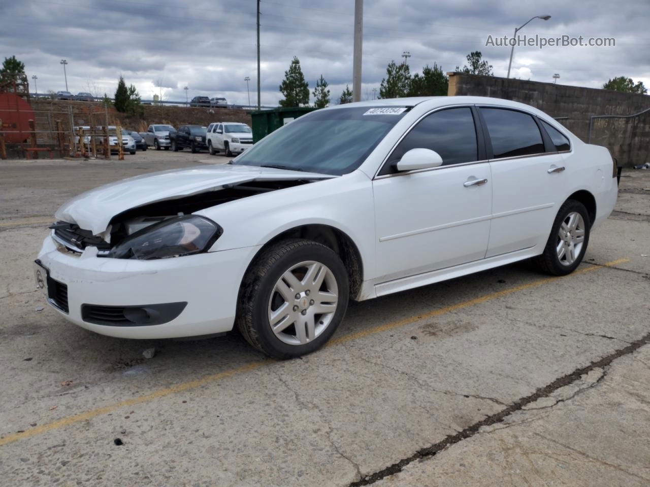 2011 Chevrolet Impala Lt White vin: 2G1WG5EK4B1287470