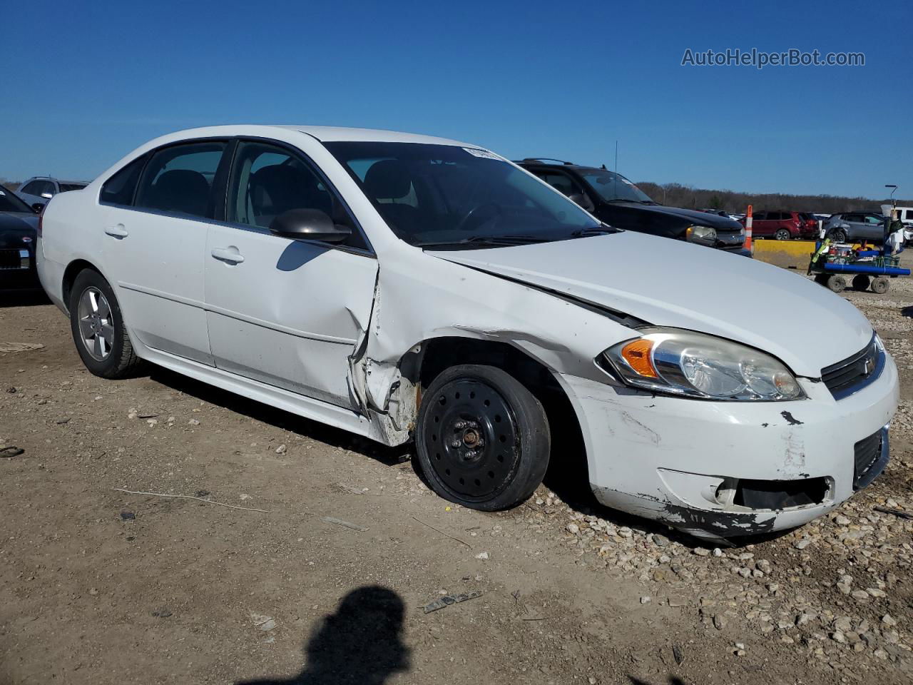 2011 Chevrolet Impala Lt White vin: 2G1WG5EK5B1260231