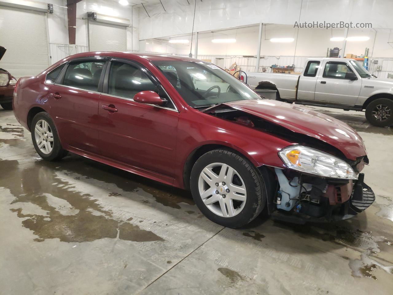 2011 Chevrolet Impala Lt Maroon vin: 2G1WG5EK6B1168805