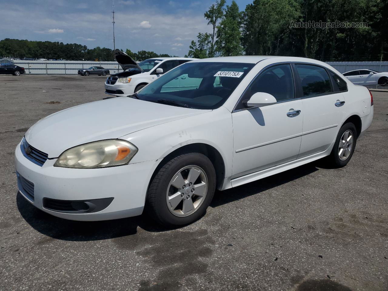 2011 Chevrolet Impala Lt White vin: 2G1WG5EK6B1209868