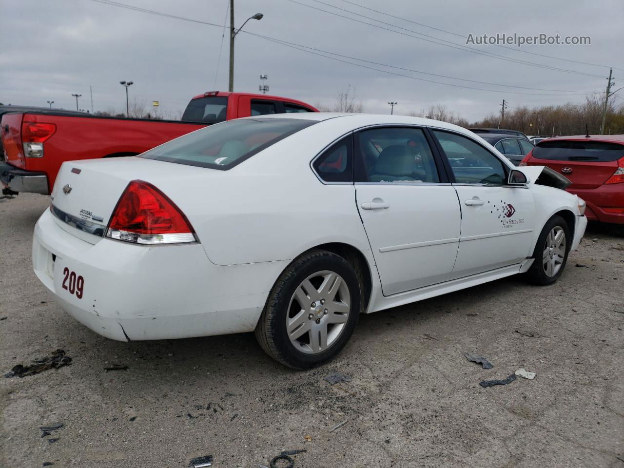 2011 Chevrolet Impala Lt White vin: 2G1WG5EK6B1276406