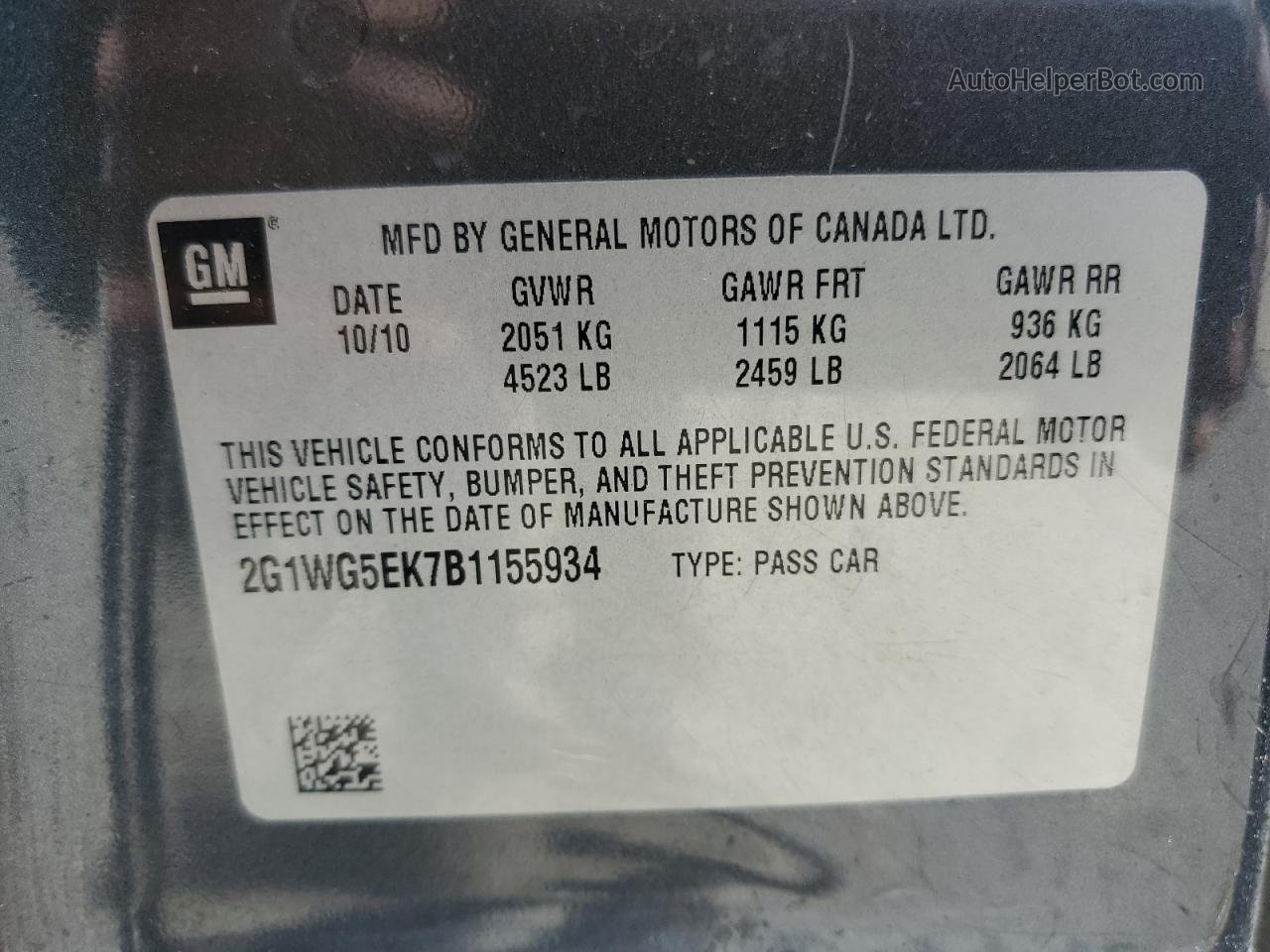 2011 Chevrolet Impala Lt Gray vin: 2G1WG5EK7B1155934