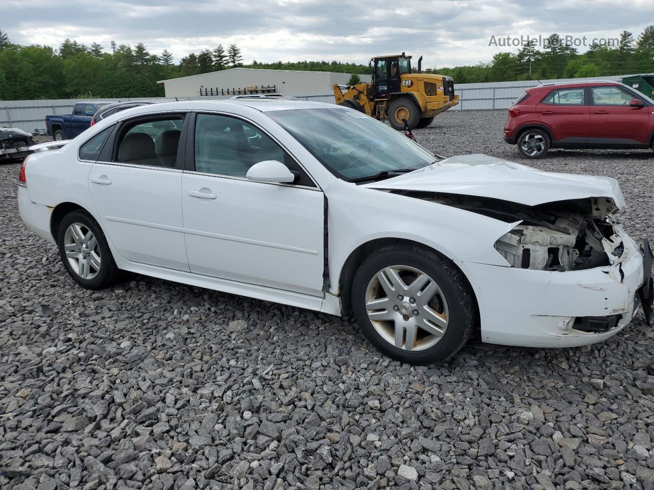 2011 Chevrolet Impala Lt White vin: 2G1WG5EK7B1321207