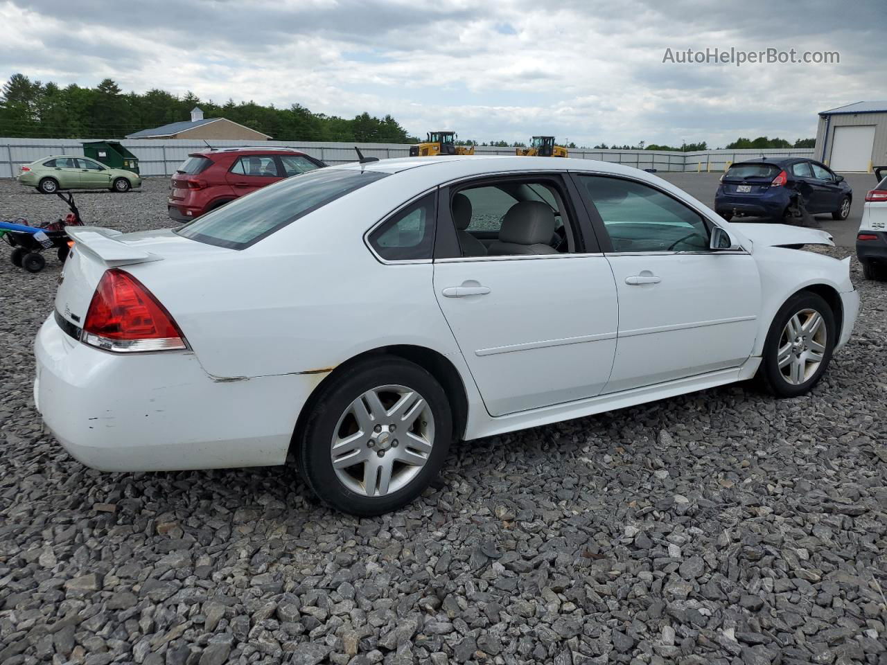 2011 Chevrolet Impala Lt White vin: 2G1WG5EK7B1321207