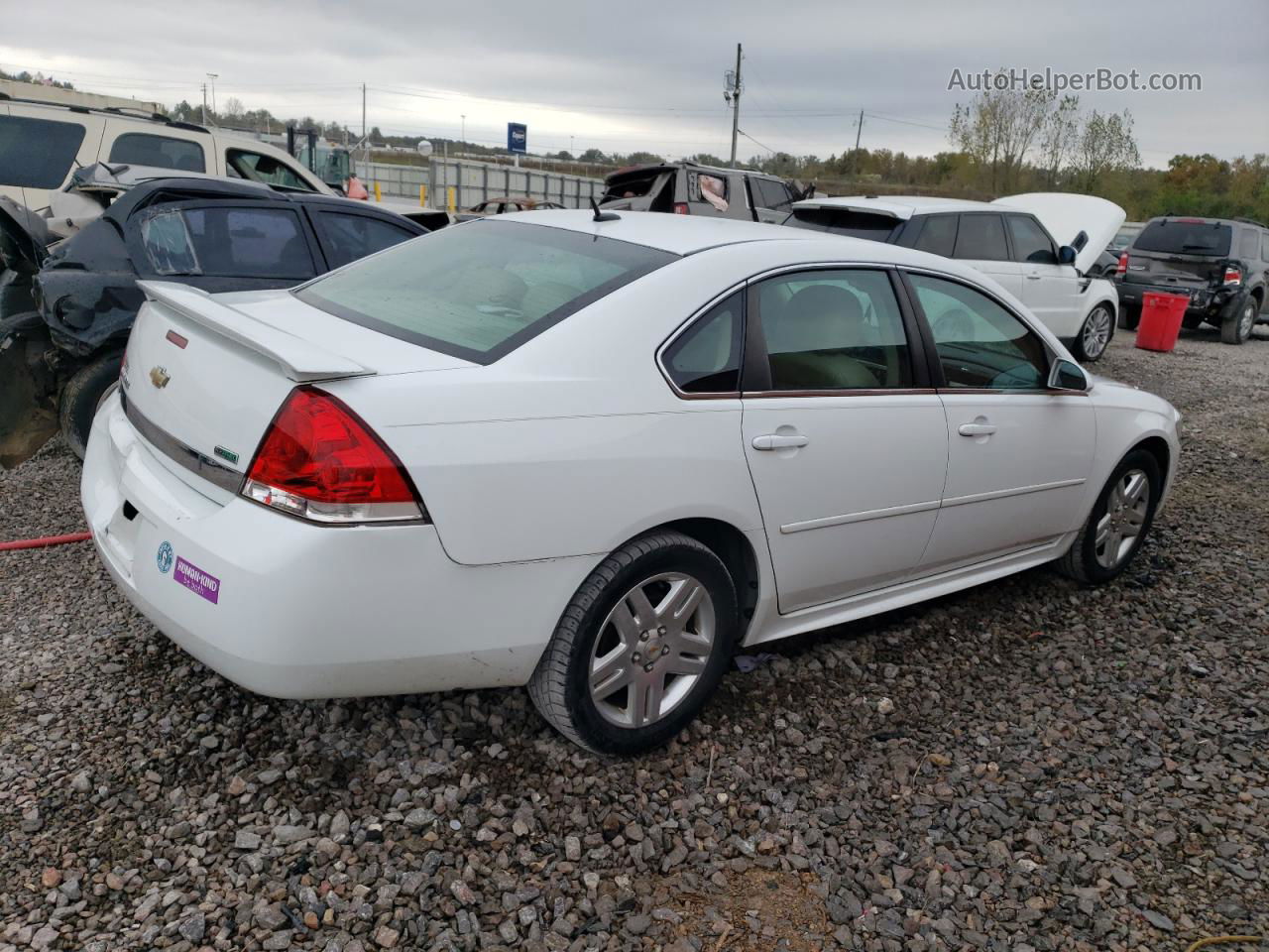 2011 Chevrolet Impala Lt White vin: 2G1WG5EK8B1156817