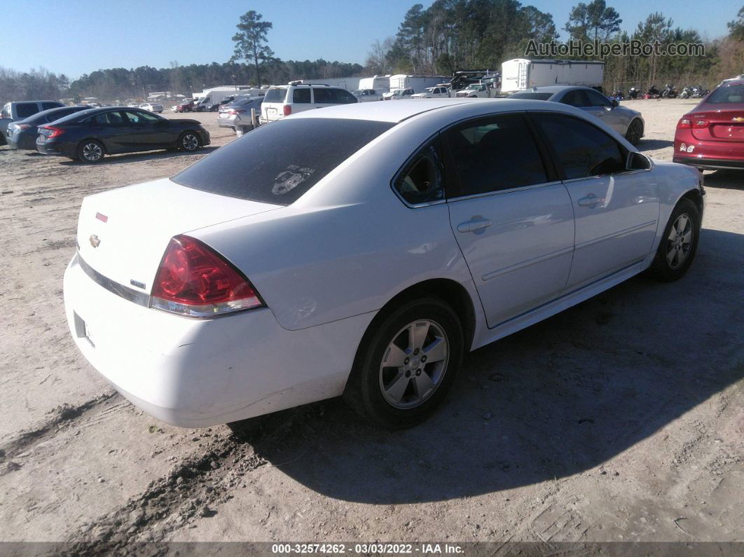 2011 Chevrolet Impala Lt White vin: 2G1WG5EK9B1168412