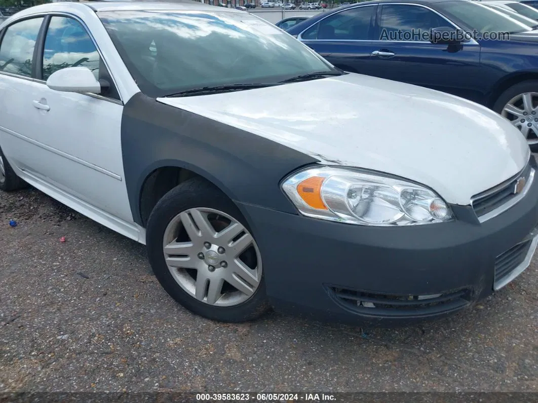 2011 Chevrolet Impala Lt White vin: 2G1WG5EK9B1293815